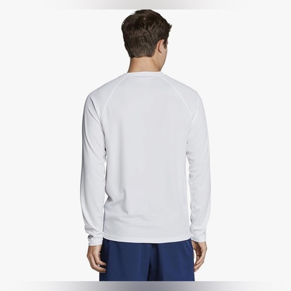 NWT Speedo Men's UV Swim Shirt Easy Long Sleeve Regular Fit - Picture 2 of 3